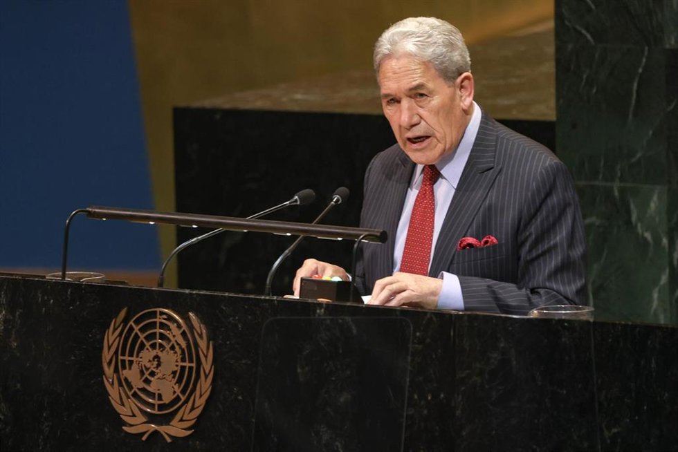 El ministro de Relaciones Exteriores de Nueva Zelanda, Winston Peters