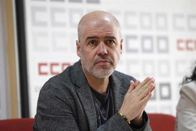 Archivo - El secretario confederal de CCOO, Unai Sordo, en una imagen de archivo