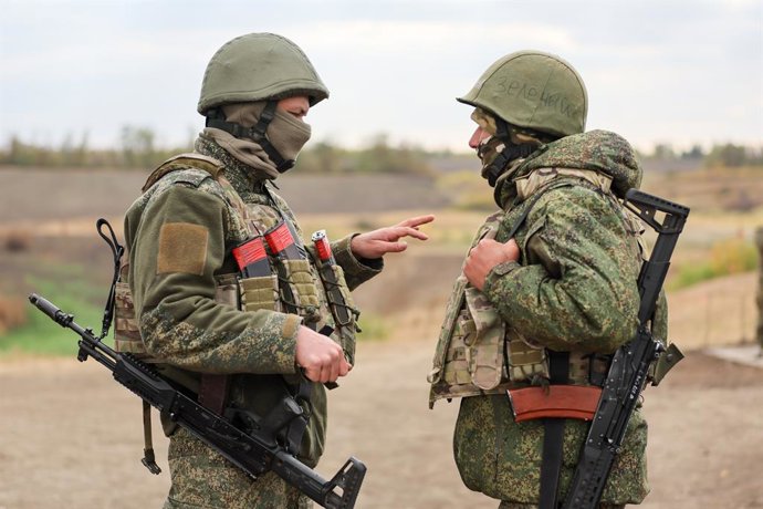 Imagem de arquivo dos militares russos na Ucrânia.