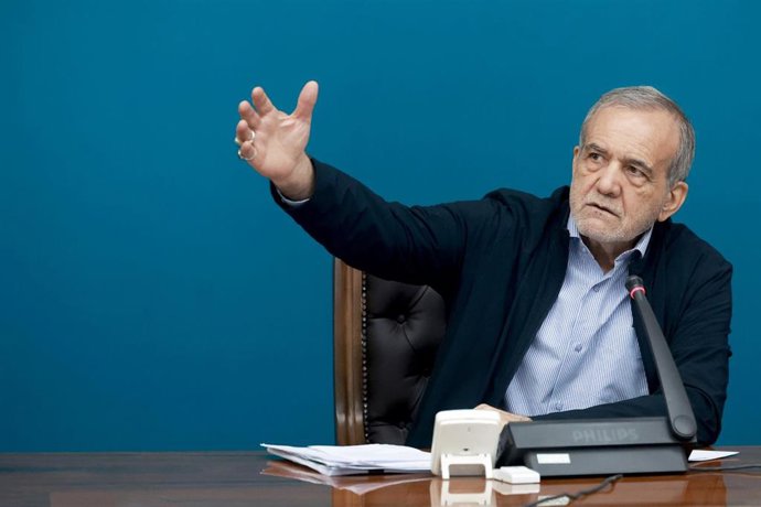 Archivo - El presidente de Irán, Masud Pezeshkian