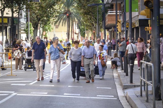 La calle durante este sábado
