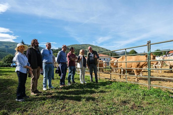 Concentración de ganado en Riotuerto