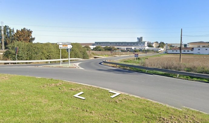 Cruce en el que ha tenido lugar el accidente.