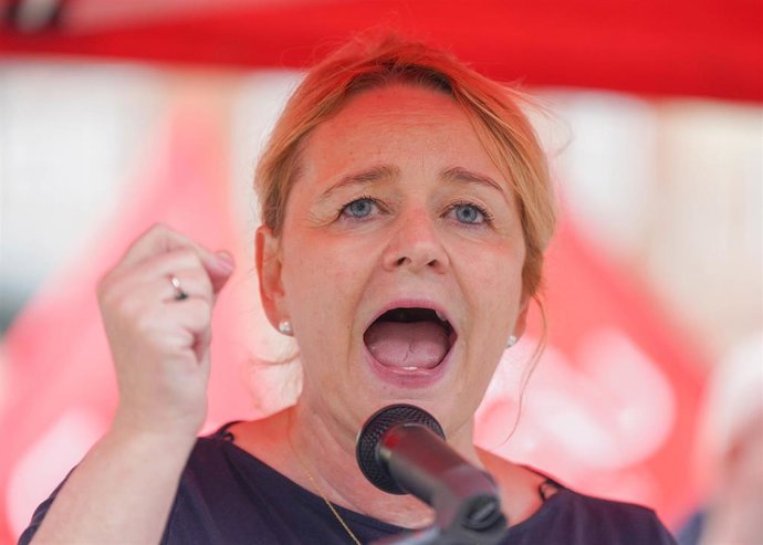 La secretaria general del sindicato Unite, Sharon Graham.