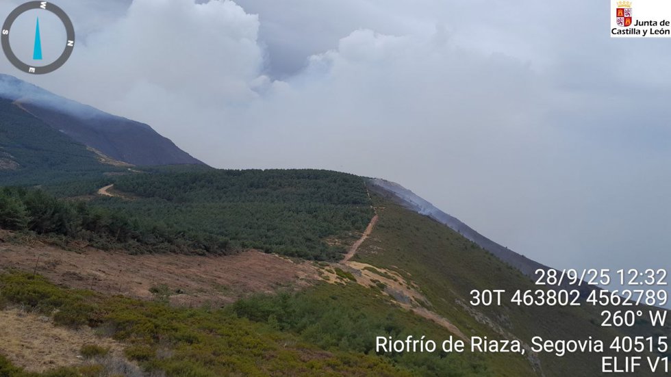 Declarado un incendio de gravedad 2 en Cerezo de Arriba (Segovia).
