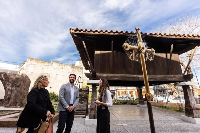 Álvaro Queipo, en el centro