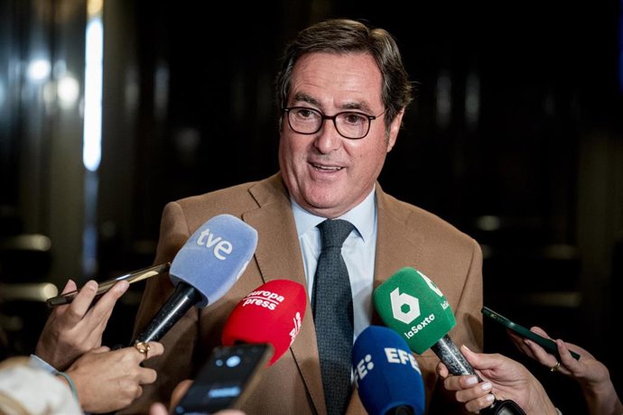 El presidente de la CEOE, Antonio Garamendi.