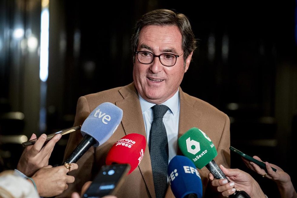 El presidente de la CEOE, Antonio Garamendi.