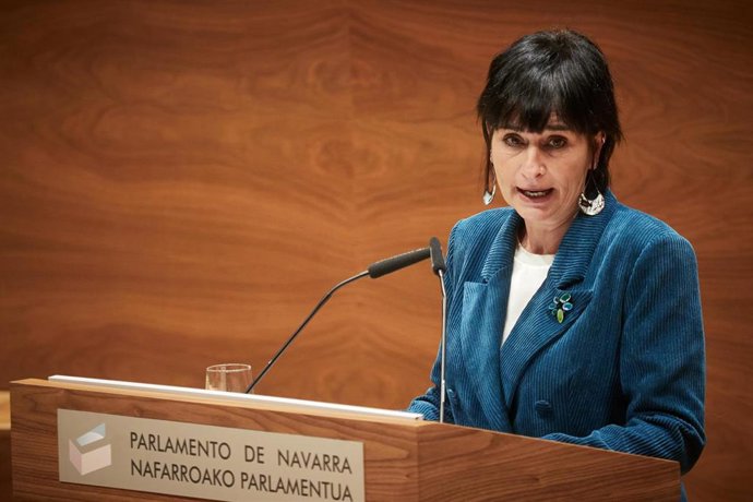 Archivo - La portavoz de EH Bildu en el Parlamento de Navarra, Laura Aznal.
