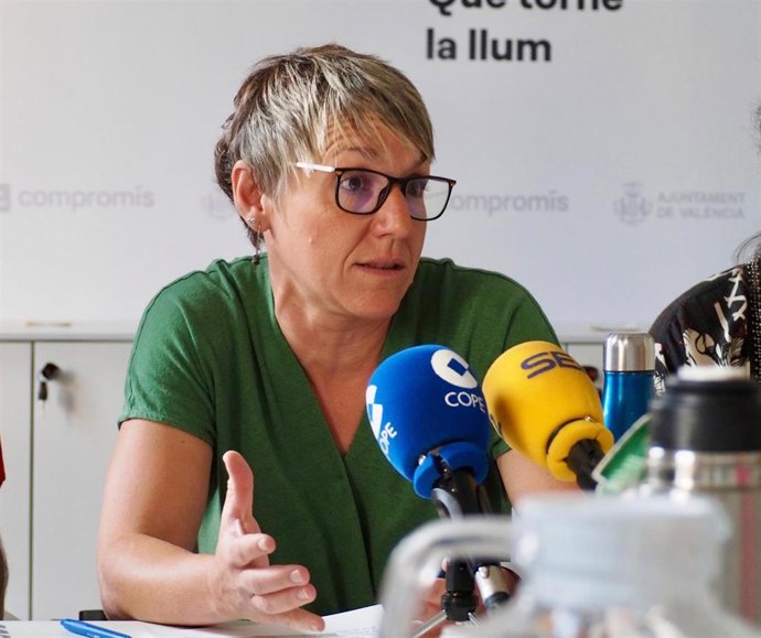 Archivo - La portavoz de Compromís en el Ayuntamiento de València, Papi Robles, en una imagen de archivo.