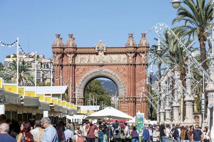 Imatge de les casetes en el passeig Lluís Companys de Barcelona
