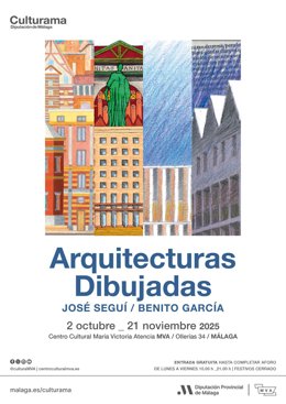 La exposición 'Arquitecturas dibujadas', de los arquitectos José Seguí y Benito García, podrá visitarse en el MVA desde el 2 de octubre.