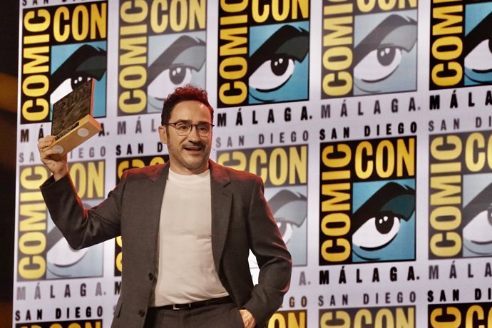 El director de cine Juan Antonio Bayona durante una charla en la San Diego Comic-Con en Málaga