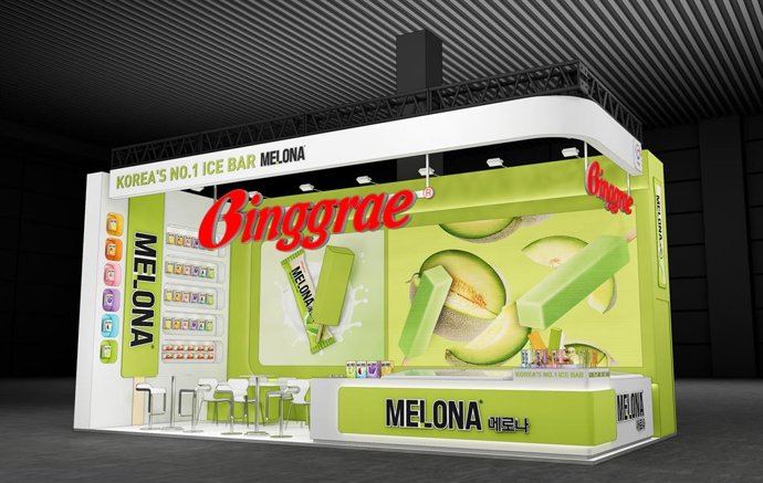 A bird’s eye view of the booth of Binggrae ‘ANUGA 2025’