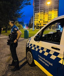 Agente de la Policía Municipal de Pamplona.