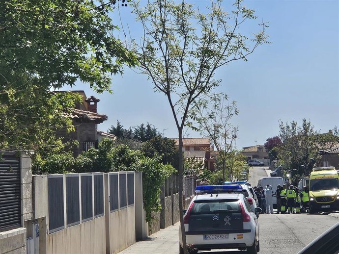 Archivo - Escenario del triple crimen de Chiloeches.