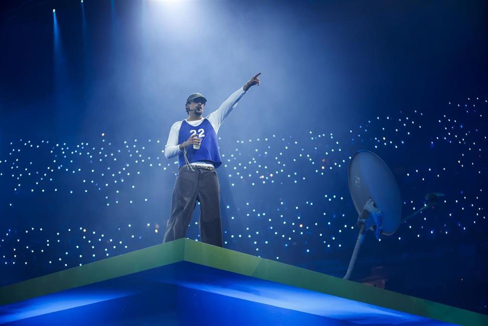 Archivo - Bad Bunny, en un concierto en el Coliseo de Puerto Rico.