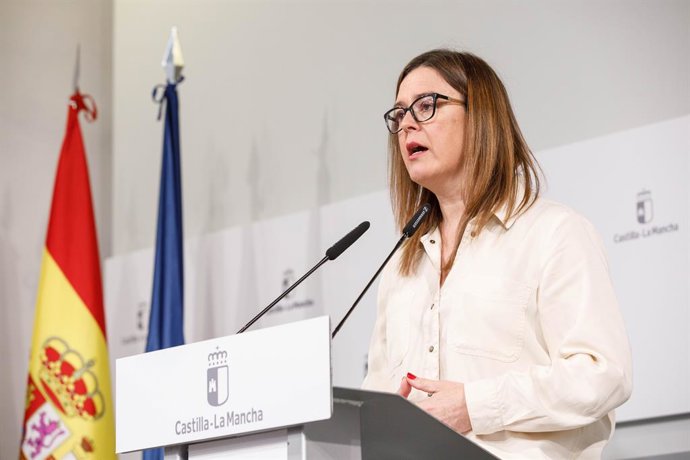 Archivo - Arquivo - A porta-voz do Governo de Castilla-La Mancha, Esther Padilla