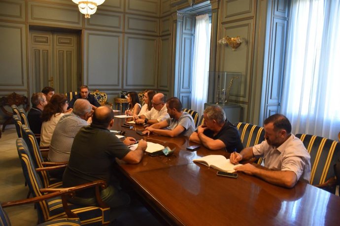 Reunión entre la Diputación de Cuenca y los cinco Grupos de Desarrollo Rural de la provincia.