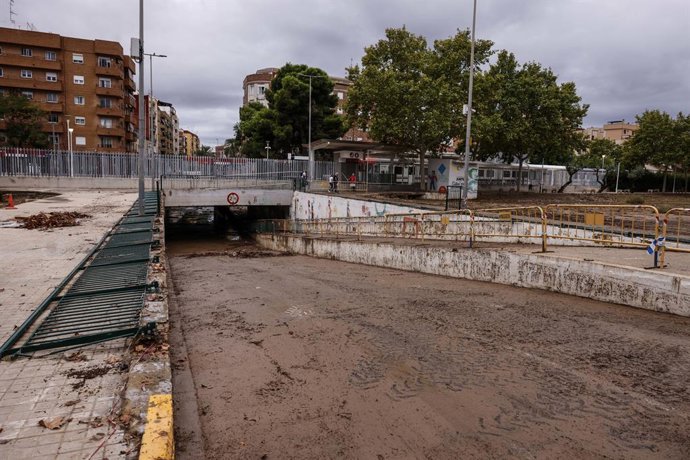 Barranc a Aldaia en l'episodi de pluges del 29 de setembre del 2025