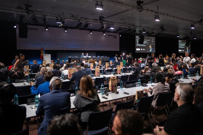 Vista general de la primera jornada de la conferència Mondiacult