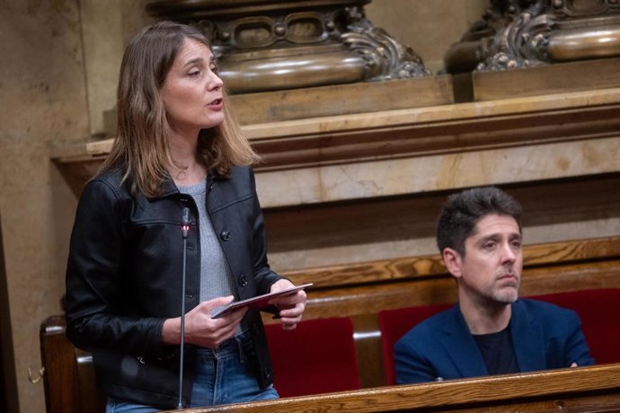 Archivo - La líder de Comuns Sumar y diputada en el Parlament de Catalunya, Jéssica Albiach, en una imagen de archivo.