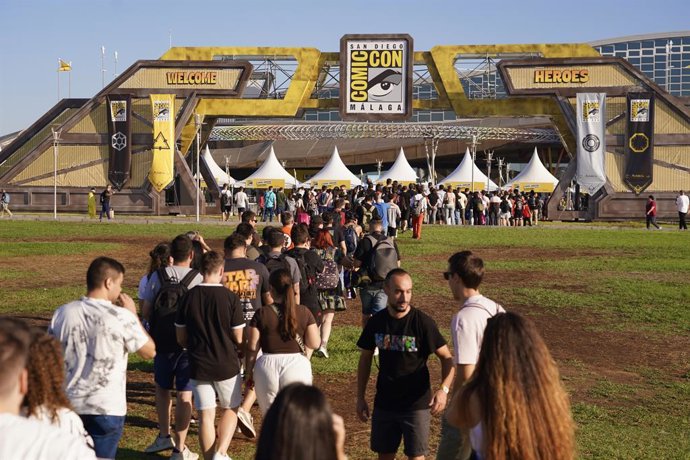 Imágenes de la Inauguración de la San Diego Comic-Con en el Palacio de Ferias y Congresos, a 25 de septiembre de 2025 en Málaga (Andalucía, España). Hoy se celebra la ceremonia de inauguración de la San Diego Comic-Con Málaga conducida por Dafne Keen y Ta