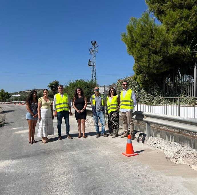Visita a la intervención en la vía JV-2044.
