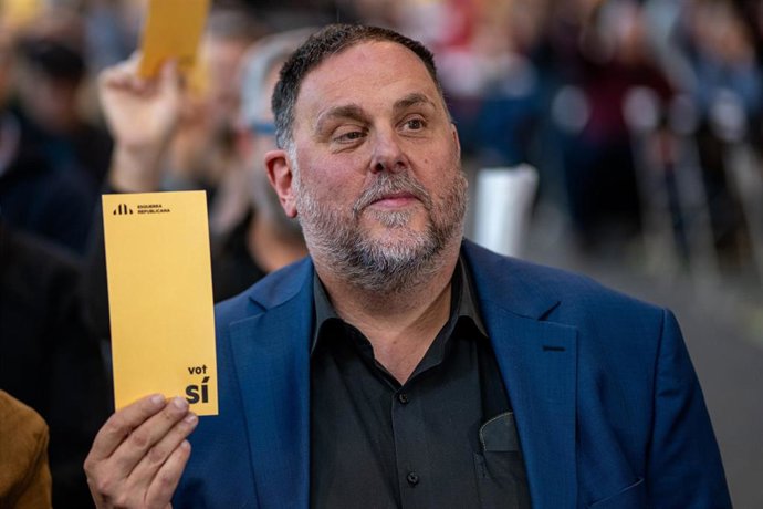 Archivo - El presidente de ERC, Oriol Junqueras, en una imagen de archivo.