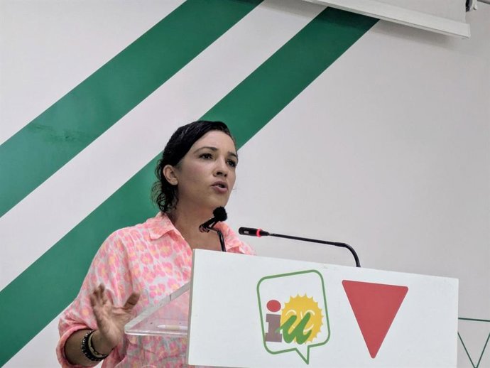 La coordinadora provincial de IU Málaga, Toni Morillas.