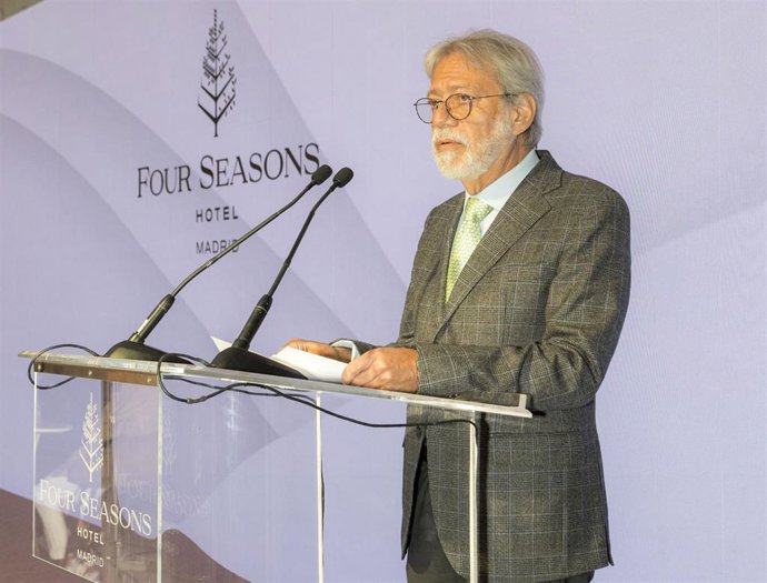 El presidente de OHLA, Luis Amodio,en el acto del quinto aniversario del Four Seasons Hotel Madrid.