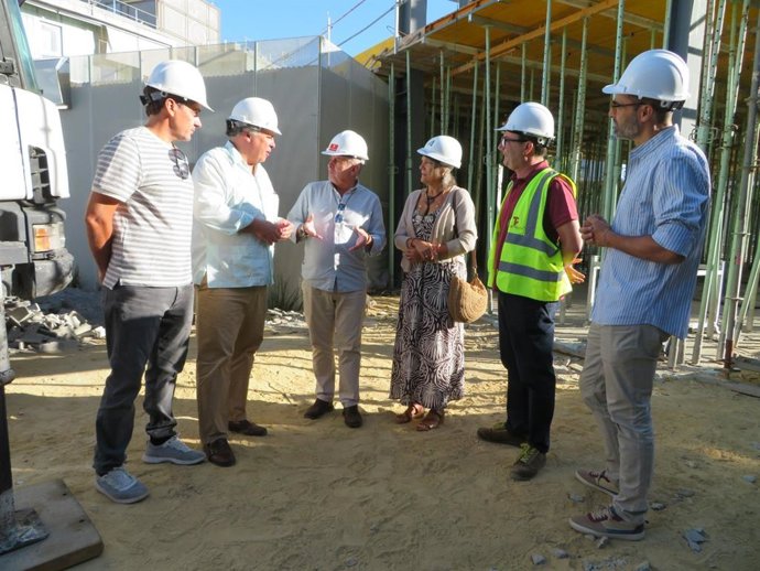Visita a las obras de la nueva sede del SAE en Huelva.