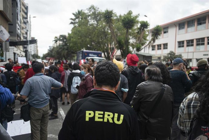 Archivo - Imagen de archivo de las protestas en Ecuador.