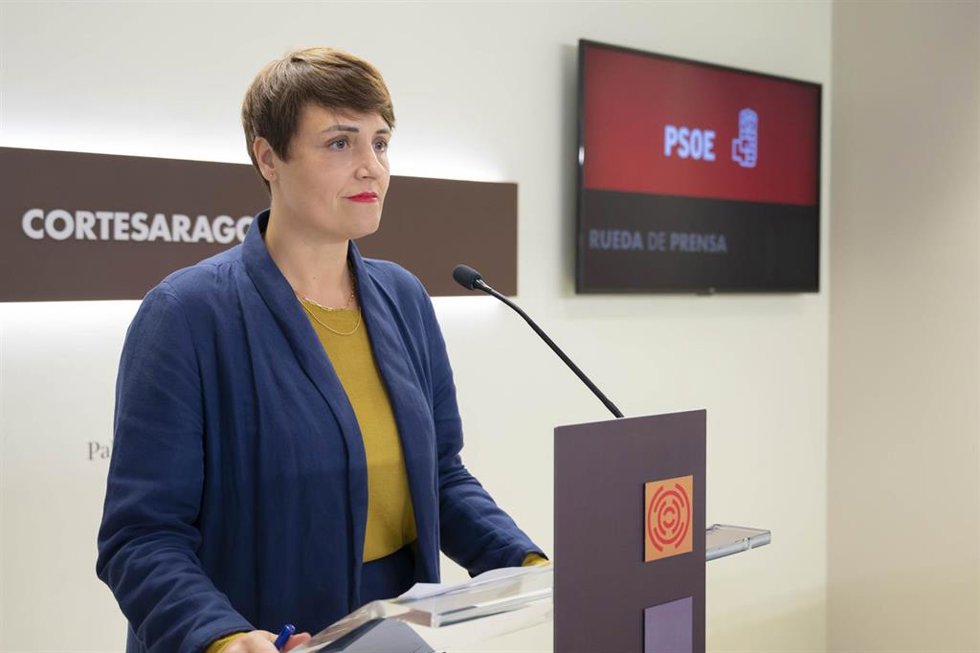 La portavoz adjunta del grupo parlamentario socialista Leticia Soria .