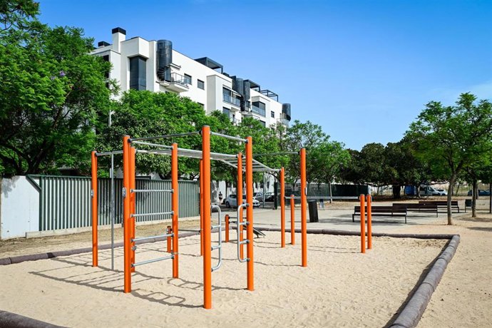 Nuevas zonas de calistenia del parque de la Femu.