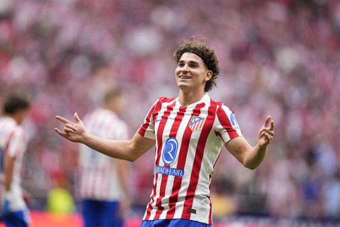 El delantero argentino del Atlético de Madrid Julián Álvarez.