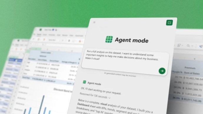 Modo de agente no Excel.