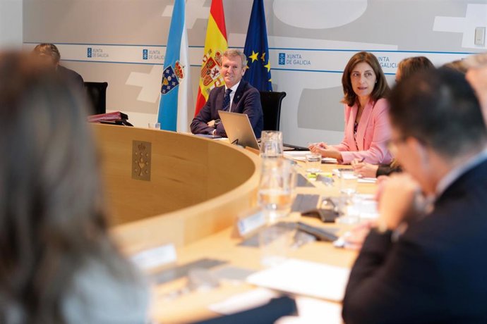 El presidente de la Xunta, Alfonso Rueda, preside el Consello de la Xunta