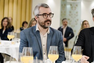 Archivo - El secretario de Estado de Sanidad, Javier Padilla, durante un desayuno Socio-Sanitario con la consejera de Salud del Principado de Asturias, Concepción Saavedra Rielo, en el Hotel Regency Hesperia, a  9 de mayo de 2025, en Madrid (España).