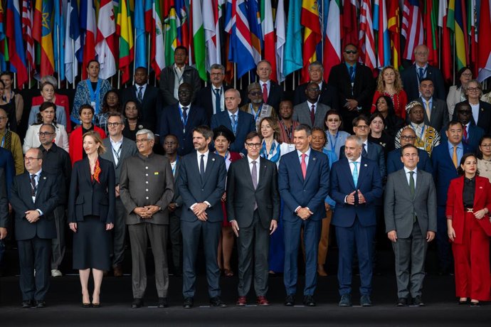 Foto de família en el Mondiacult de la Unesco 
