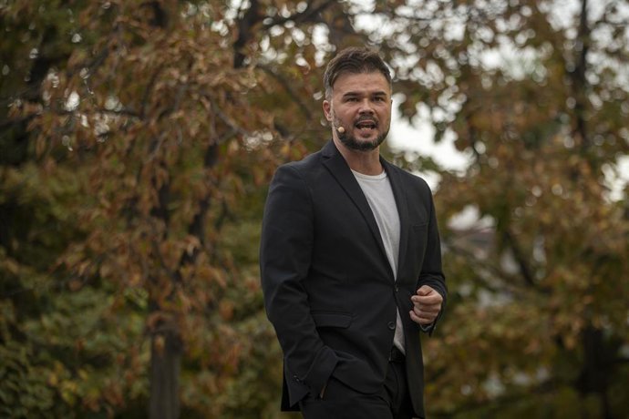 Archivo - El portavoz del Grupo Parlamentario de Esquerra Republicana de Catalunya (ERC) en el Congreso de los Diputados, Gabriel Rufián.