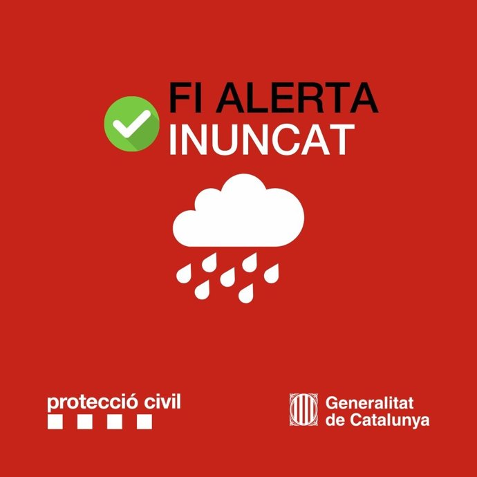Fin de la alerta Inuncat.
