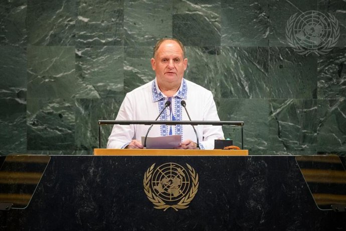 El embajador permanente de Moldavia ante la ONU, Gheorghe Leuca