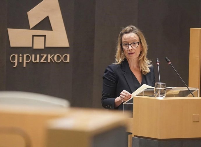 Archivo - La diputada general de Gipuzkoa, Eider Mendoza