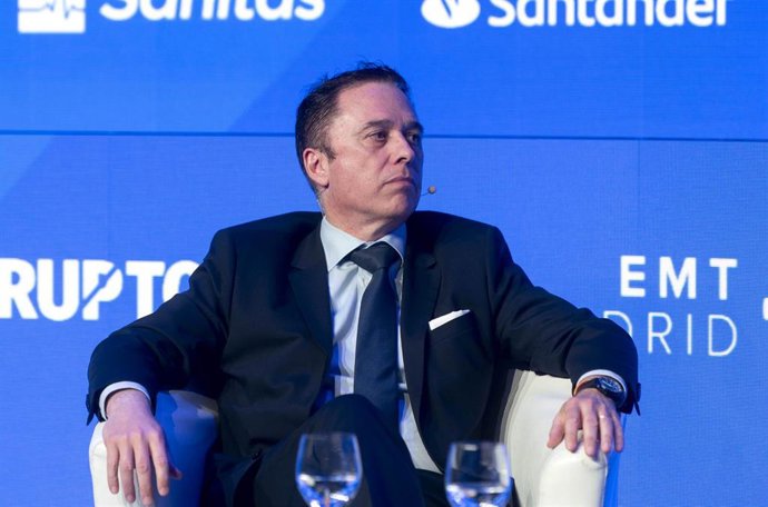 Archivo - El presidente de Kyndryl para España y Portugal, David Soto, durante la V edición del foro económico español ‘Wake Up, Spain!’, en Casa de América, a 31 de marzo de 2025, en Madrid (España). 