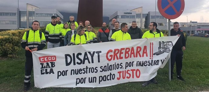 Movilización de trabajadores de Disayt ante el "bloqueo" en la negociación del pacto de empresa