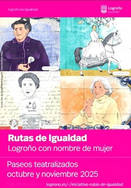 El Ayuntamiento de Logroño organiza desde este domingo una nueva edición de las Rutas de Igualdad