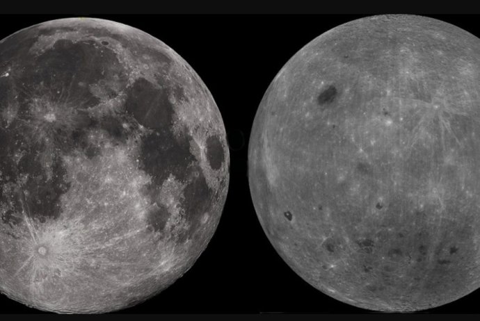 Lados visible y oculto de la Luna