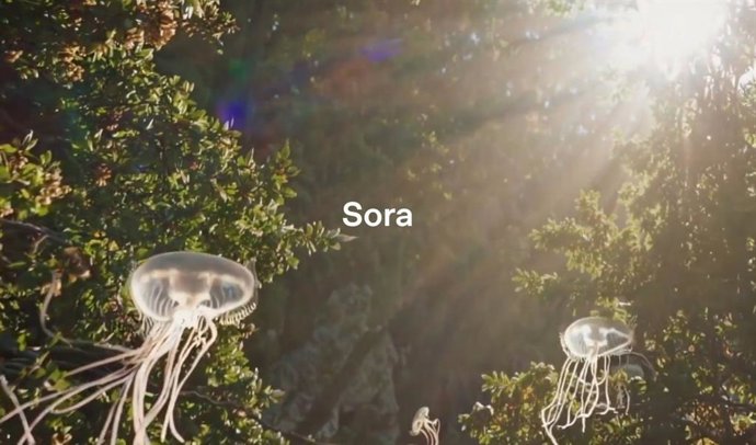 Recurso de vídeo gerado pela Sora