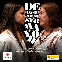 Cartel de la campaña 'De mayor quiero ser mayor'.